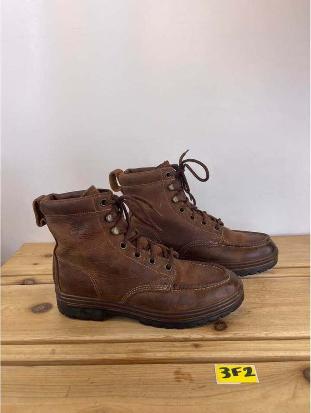 Vintage Timberland 6937 Women's 8.5 M Brown Oiled Leather Moc Toe Boots